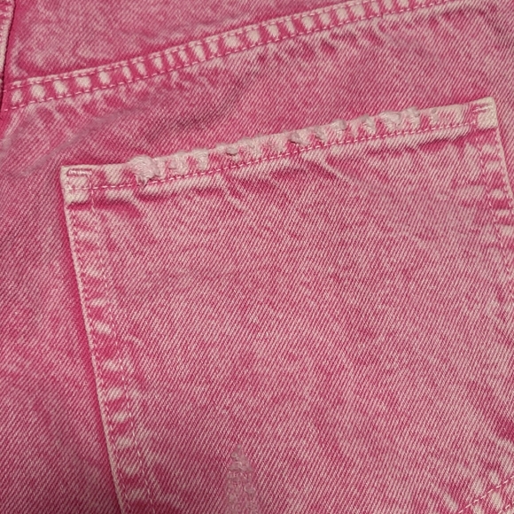 SOLD " Zara Distress Pink Jean Shorts 26 - Picture 6 of 9